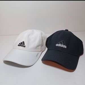 Adidas Athletic Adjustable Hats - Lot of 2 black/white size L/XL